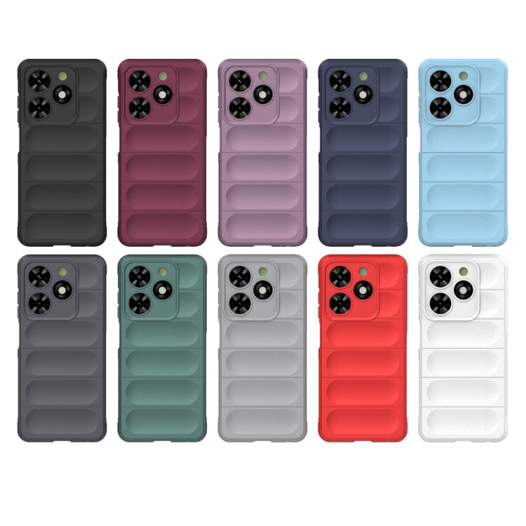 For Tecno Spark Go 2024 / 20C / Pop 8 Magic Shield TPU + Flannel Phone Case(Dark Grey) - Tecno Cases by PMC Jewellery | Online Shopping South Africa | PMC Jewellery | Buy Now Pay Later Mobicred