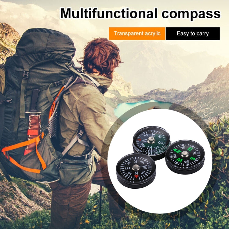20 PCS 15mm Outdoor Sports Camping Hiking Pointer Guider Plastic Compass Hiker Navigation, Random Color Delivery - Hiking Meter by PMC TechLife | Online Shopping South Africa | PMC TechLife | Buy Now Pay Later Mobicred