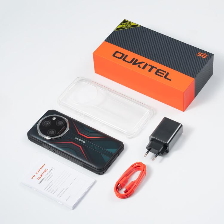 Oukitel WP55 Pro 5G Rugged Phone, 16GB+512GB, 108MP Camera, Fingerprint Identification, 6.6 inch Android 15 MediaTek Dimensity 7025 Octa Core, NFC, OTG, Network: 5G (Orange) - free shipping - PMC TechLife - Order now!