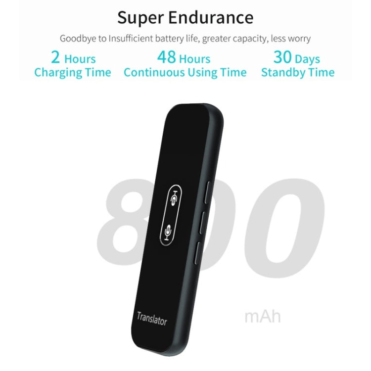 G6X Smart Real Time Voice Translator 40 Languages for Android IOS and Smartphone(Black) - by PMC Jewellery | Online Shopping South Africa | PMC Jewellery | Buy Now Pay Later Mobicred