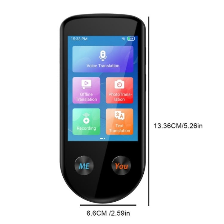 V600S WiFi AI Smart Translator 3.5-inch Touch Screen Voice Translator Offline Photo Translation - by PMC TechLife | Online Shopping South Africa | PMC TechLife | Buy Now Pay Later Mobicred