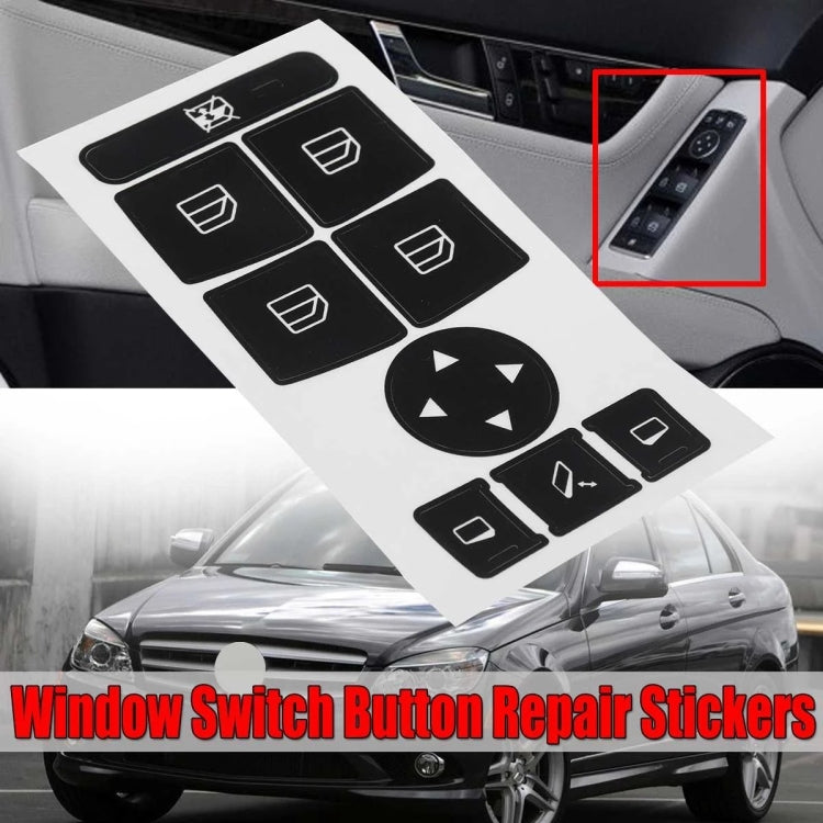 For Mercedes-Benz 2007-2014 Window Control Switch Button Repair Sticker - Decorative Sticker by PMC TechLife | Online Shopping South Africa | PMC TechLife | Buy Now Pay Later Mobicred