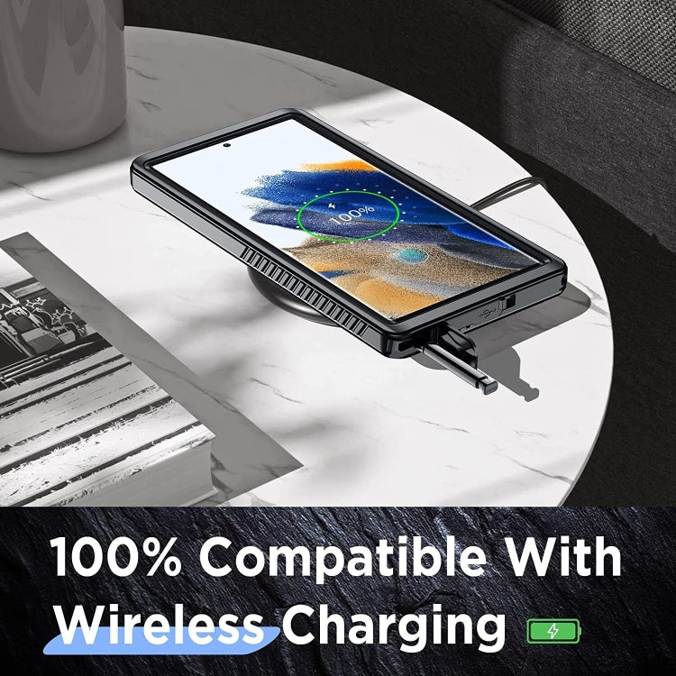 For Samsung Galaxy S23 Ultra 5G RedPepper 360 Full Body Life Waterproof Phone Case(Black) - free shipping - PMC TechLife - Order now!