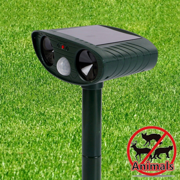 Powerful Ultrasonic Solar-powered Animal Repeller With PIR Sensor & Light Sensor - Outdoor Insect Repellent by PMC TechLife | Online Shopping South Africa | PMC TechLife
