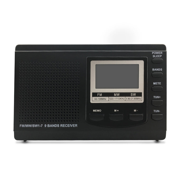 HRD-310 Portable FM AM SW Full Band Digital Demodulation Radio (Black) - Radio Player by PMC Jewellery | Online Shopping South Africa | PMC Jewellery | Buy Now Pay Later Mobicred