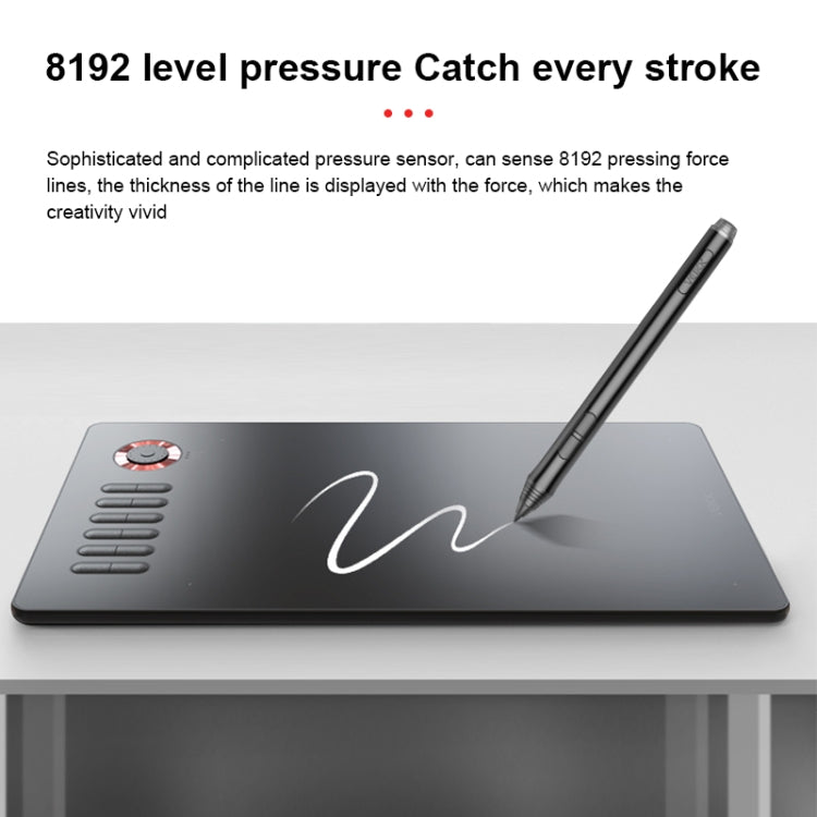 VEIKK A15PRO 10x6 inch 5080 LPI Type-C Interface Smart Touch Electronic Graphic Tablet (Grey) -  by VEIKK | Online Shopping South Africa | PMC Jewellery | Buy Now Pay Later Mobicred