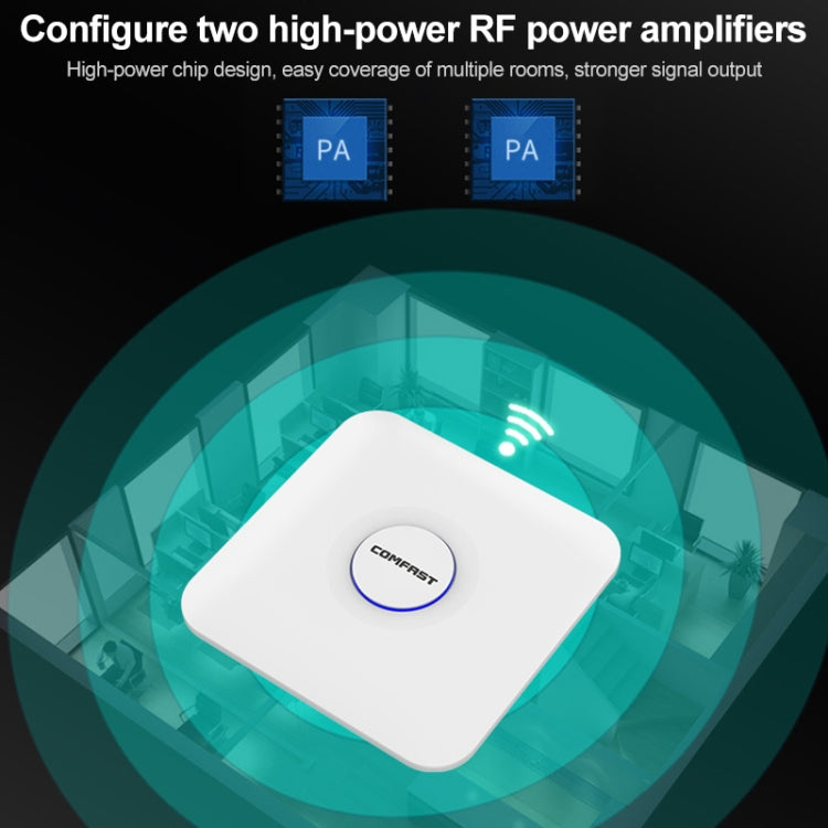 COMFAST CF-E375AC 1300Mbps Dual Band Wireless Indoor Ceiling AP 2.4G+5.8GHz WiFi Access Point - Wireless Routers by COMFAST | Online Shopping South Africa | PMC Jewellery | Buy Now Pay Later Mobicred