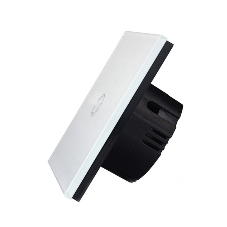 86mm 1 Gang Tempered Glass Panel Wall Switch Smart Home Light Touch Switch with RF433 Remote Controller, AC 110V-240V(Gold) - Smart Switch by PMC TechLife | Online Shopping South Africa | PMC TechLife