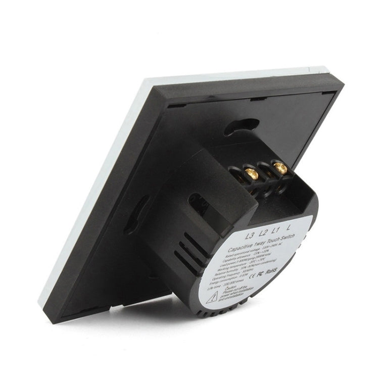 86mm 1 Gang Tempered Glass Panel Wall Switch Smart Home Light Touch Switch with RF433 Remote Controller, AC 110V-240V(Gold) - Smart Switch by PMC TechLife | Online Shopping South Africa | PMC TechLife