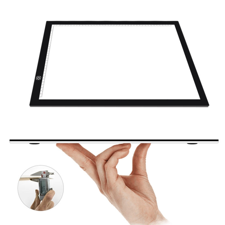 8W 5V LED USB Stepless Dimming A3 Acrylic Scale Copy Boards Anime Sketch Drawing Sketchpad with USB Cable & Power Adapter - free shipping - PMC Jewellery - Order now!