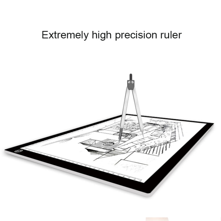 8W 5V LED USB Stepless Dimming A3 Acrylic Scale Copy Boards Anime Sketch Drawing Sketchpad with USB Cable & Power Adapter - free shipping - PMC Jewellery - Order now!