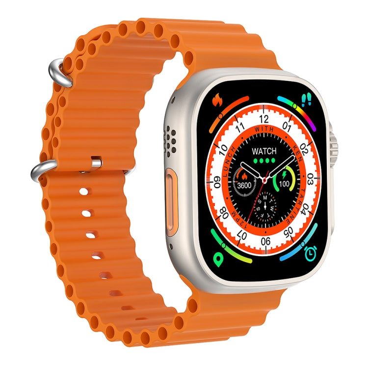 WIWU SW01 Ultra 1.9 inch IPS Screen IP68 Waterproof Bluetooth Smart Watch, Support Heart Rate Monitoring(Orange) - Smart Watches by WIWU | Online Shopping South Africa | PMC Jewellery | Buy Now Pay Later Mobicred