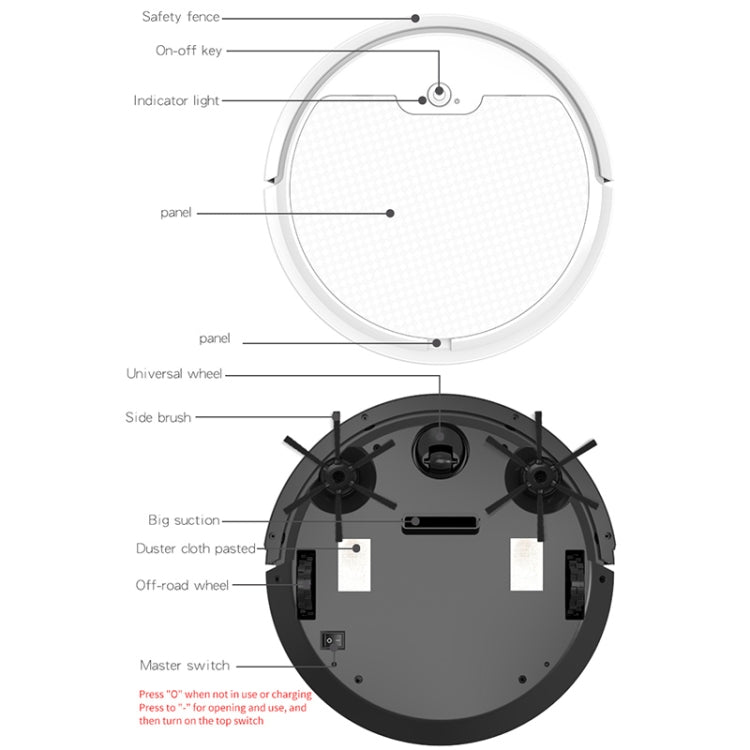 BOWAI OB8S Household Intelligent Path Charging Sweeping Robot (White) - Robot Vacuum Cleaner by PMC Jewellery | Online Shopping South Africa | PMC Jewellery | Buy Now Pay Later Mobicred