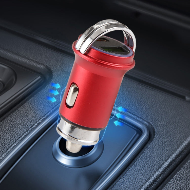 AR-CA08 12W 2A USB-C / Type-C + USB Ports Car Charger (Silver) - Car Charger by PMC TechLife | Online Shopping South Africa | PMC TechLife | Buy Now Pay Later Mobicred
