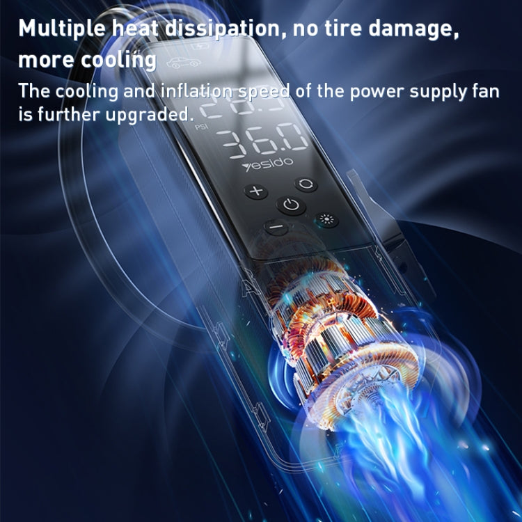 Yesido VC05 Portable Wired Car Mini Inflator Pump - Inflatable Pump by Yesido | Online Shopping South Africa | PMC TechLife