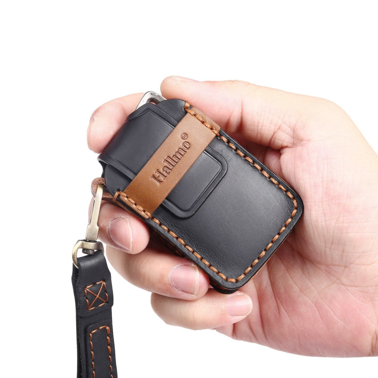 For Lexus 3-button Hallmo Car Cowhide Leather Key Protective Cover Key Case(Brown) - free shipping - PMC TechLife - Order now!