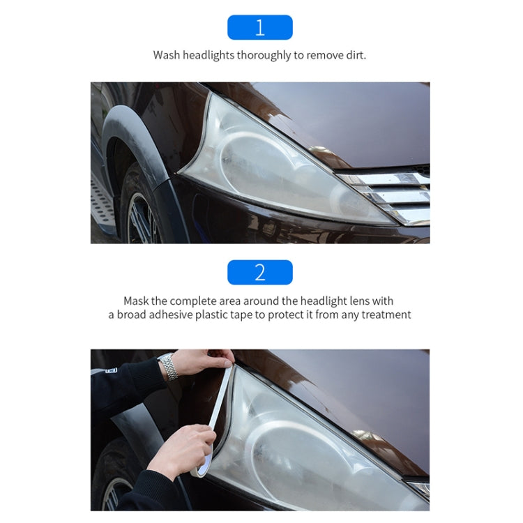 Car Headlight Scratch Yellowing Repair Fluid Set, Capacity: 30ml - free shipping - PMC TechLife - Order now!
