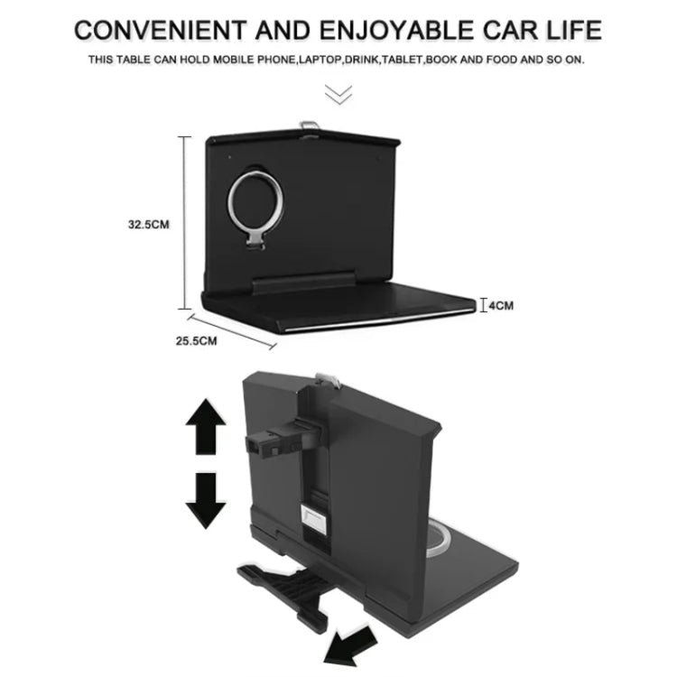 Car Folding Computer Table Chair Back Dining Table - Car Drink Holders by PMC TechLife | Online Shopping South Africa | PMC TechLife | Buy Now Pay Later Mobicred