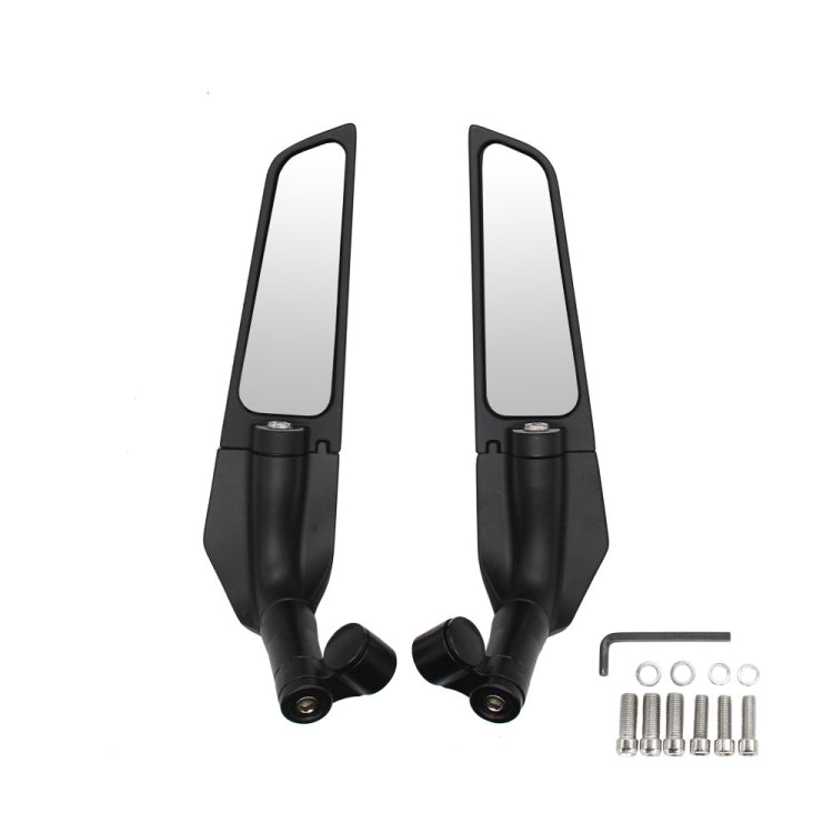 Motorcycle Modification Fixed Wind Wing Rearview Mirror (Black) - Side Mirrors by PMC Jewellery | Online Shopping South Africa | PMC Jewellery