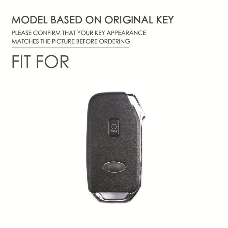 For Kia Sorento Hallmo Car Cowhide Leather Key Protective Cover Key Case(Brown) - free shipping - PMC TechLife - Order now!