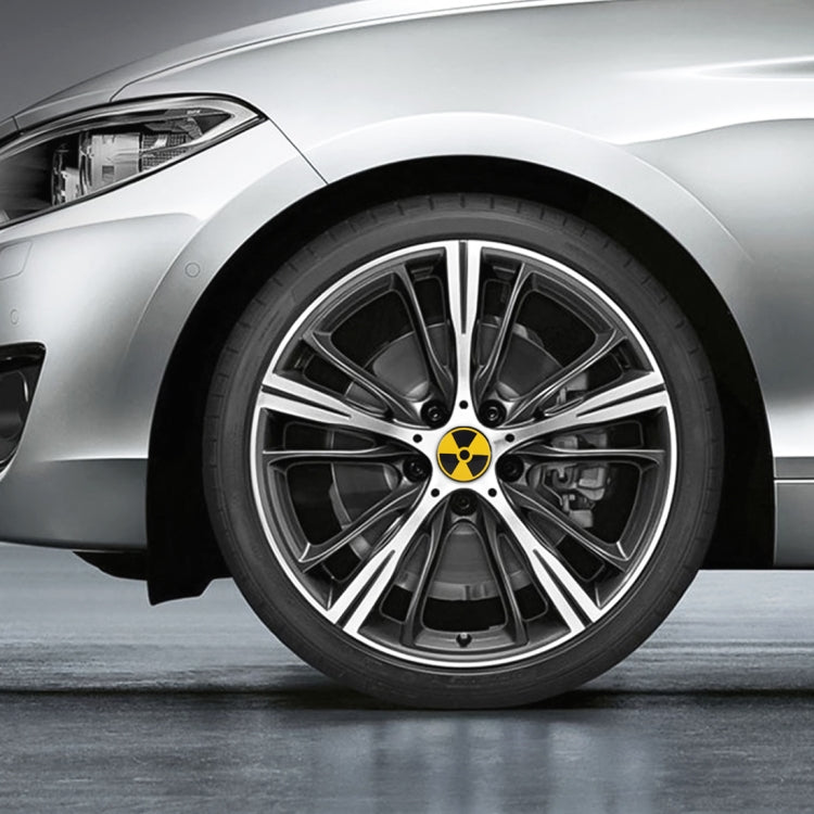 4 in 1 Car Wheel Hub Decorative Sticker, Diameter: 5.8cm - Decorative Sticker by PMC TechLife | Online Shopping South Africa | PMC TechLife