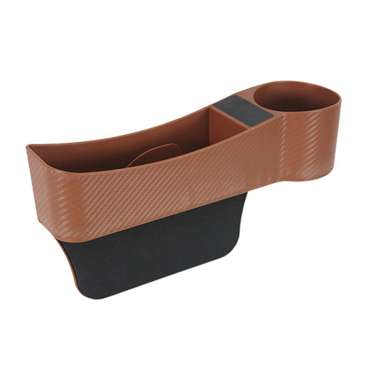 CARFU AC-2294 Car Seat Gap Multi-function Storage Box(Brown) - Stowing Tidying by CARFU | Online Shopping South Africa | PMC Jewellery | Buy Now Pay Later Mobicred