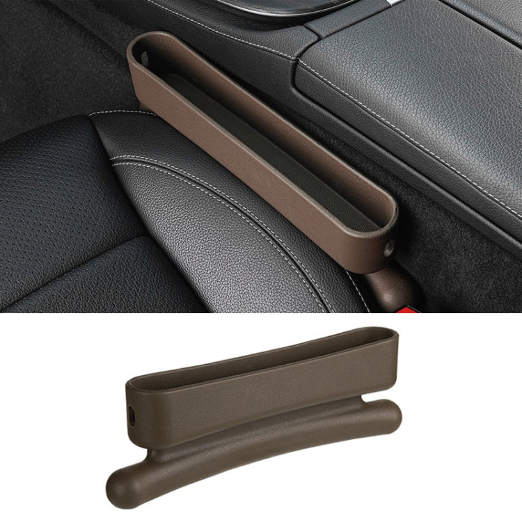 Car Gap Storage Box Multifunctional Car Seat Crevice Storage Box, Specification: Single Pack (Brown) - Stowing Tidying by PMC TechLife | Online Shopping South Africa | PMC TechLife | Buy Now Pay Later Mobicred
