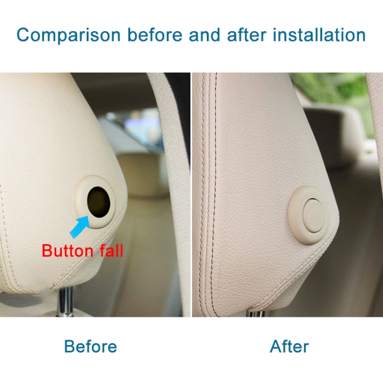 For BMW 3 Series F30 Left Driving Car Front Headrest Switch Button 5210 7362 619(Beige White) - Car Switches by PMC TechLife | Online Shopping South Africa | PMC TechLife | Buy Now Pay Later Mobicred