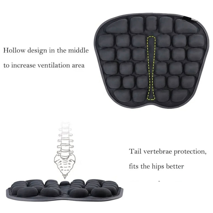 IN-SC003 Car Office Inflatable Airbag Seat Cushion, Style: Electric Water Inflatable Dual-Use (Black) - Seat Accessories by PMC Jewellery | Online Shopping South Africa | PMC Jewellery | Buy Now Pay Later Mobicred