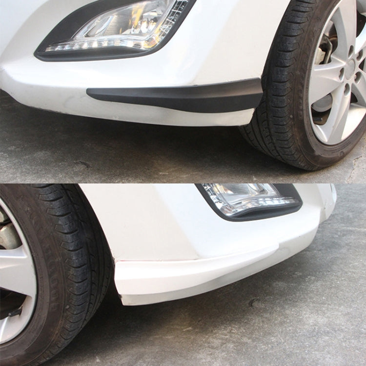 1 Pair Car Carbon Fiber Silicone Bumper Strip, Style: Short (White) - Anti Collision Sticker by PMC TechLife | Online Shopping South Africa | PMC TechLife | Buy Now Pay Later Mobicred