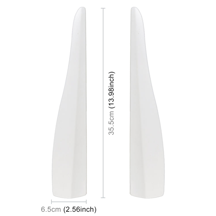 1 Pair Car Solid Color Silicone Bumper Strip, Style: Long (White) - Anti Collision Sticker by PMC TechLife | Online Shopping South Africa | PMC TechLife | Buy Now Pay Later Mobicred