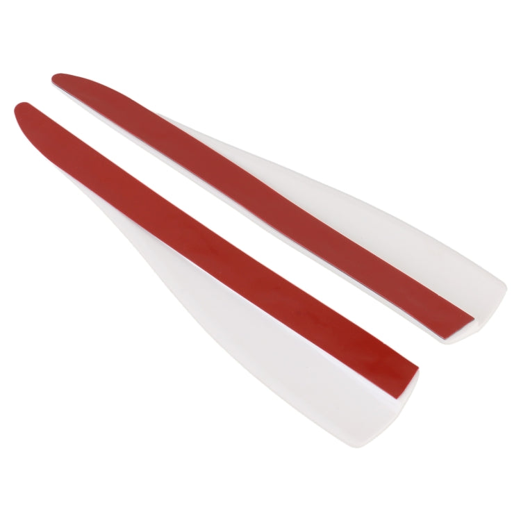 1 Pair Car Carbon Fiber Silicone Bumper Strip, Style: Long (White) - Anti Collision Sticker by PMC TechLife | Online Shopping South Africa | PMC TechLife | Buy Now Pay Later Mobicred