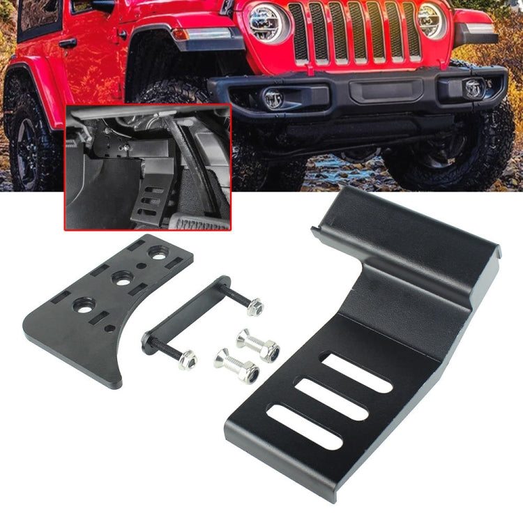 For Jeep Wrangler JL 2018-2019 Car Modification Curved Metal Left Foot Rest Pedal - Foot Pedal by PMC Jewellery | Online Shopping South Africa | PMC Jewellery | Buy Now Pay Later Mobicred