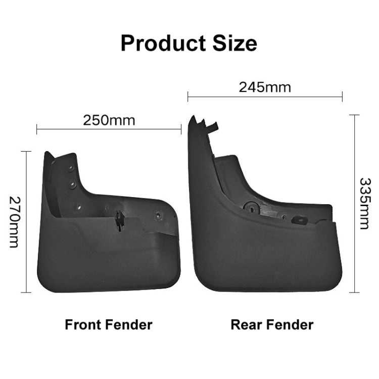 For Volkswagen Tiguan 2005-2016 4pcs/Set Car Auto Soft Plastic Splash Flaps Fender Guard - free shipping - PMC TechLife - Order now!