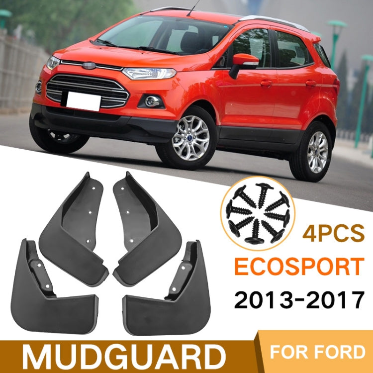 For Ford Ecosport 2013-2017 4pcs/Set Car Auto Soft Plastic Splash Flaps Fender Guard - Mudguards by PMC TechLife | Online Shopping South Africa | PMC TechLife | Buy Now Pay Later Mobicred