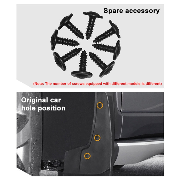 For BMW X3 F25 2011-2017 4pcs/Set Car Auto Soft Plastic Splash Flaps Fender Guard - Mudguards by PMC TechLife | Online Shopping South Africa | PMC TechLife | Buy Now Pay Later Mobicred