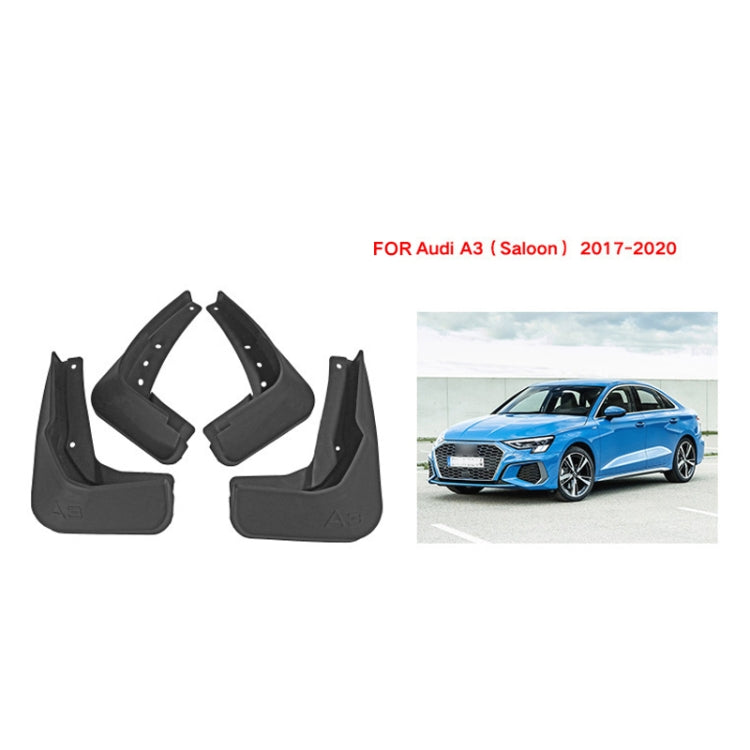 For Audi A3 Sedan 2017-2020 4pcs/Set Car Auto Soft Plastic Splash Flaps Fender Guard - Mudguards by PMC TechLife | Online Shopping South Africa | PMC TechLife | Buy Now Pay Later Mobicred