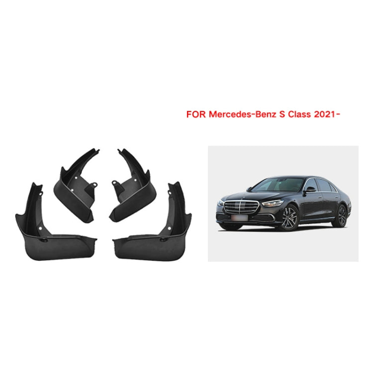 For Mercedes-Benz S-class 2022 4pcs/Set Car Auto Soft Plastic Splash Flaps Fender Guard - free shipping - PMC TechLife - Order now!