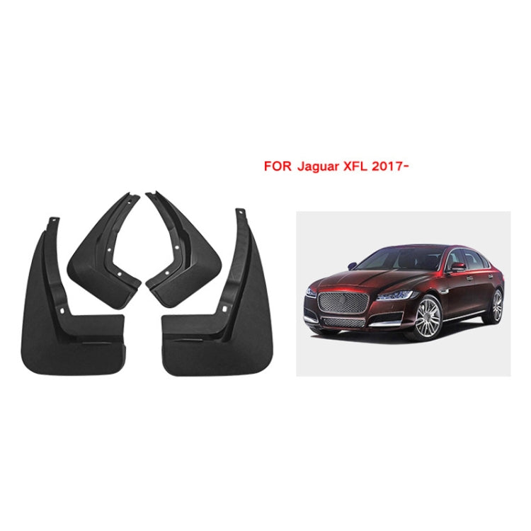 For Jaguar XFL 2016 4pcs/Set Car Auto Soft Plastic Splash Flaps Fender Guard - Mudguards by PMC TechLife | Online Shopping South Africa | PMC TechLife | Buy Now Pay Later Mobicred