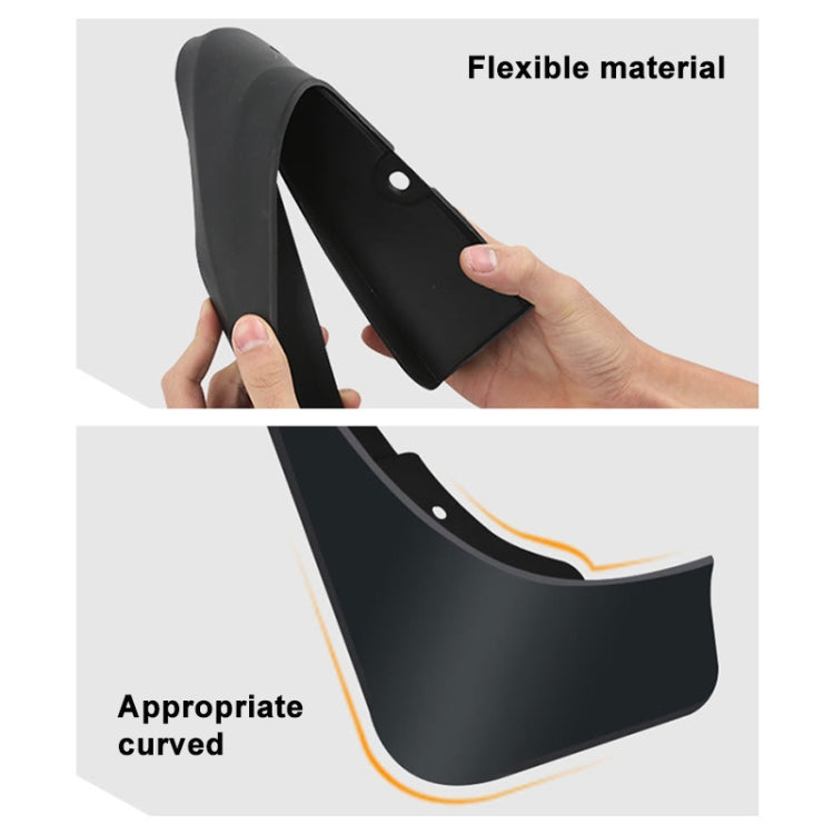 For Jaguar E-pace 2018-2023 4pcs/Set Car Auto Soft Plastic Splash Flaps Fender Guard - Mudguards by PMC TechLife | Online Shopping South Africa | PMC TechLife | Buy Now Pay Later Mobicred
