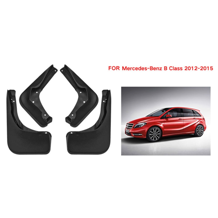 For Mercedes-Benz B-class 2012-2015 4pcs/Set Car Auto Soft Plastic Splash Flaps Fender Guard - Mudguards by PMC TechLife | Online Shopping South Africa | PMC TechLife | Buy Now Pay Later Mobicred