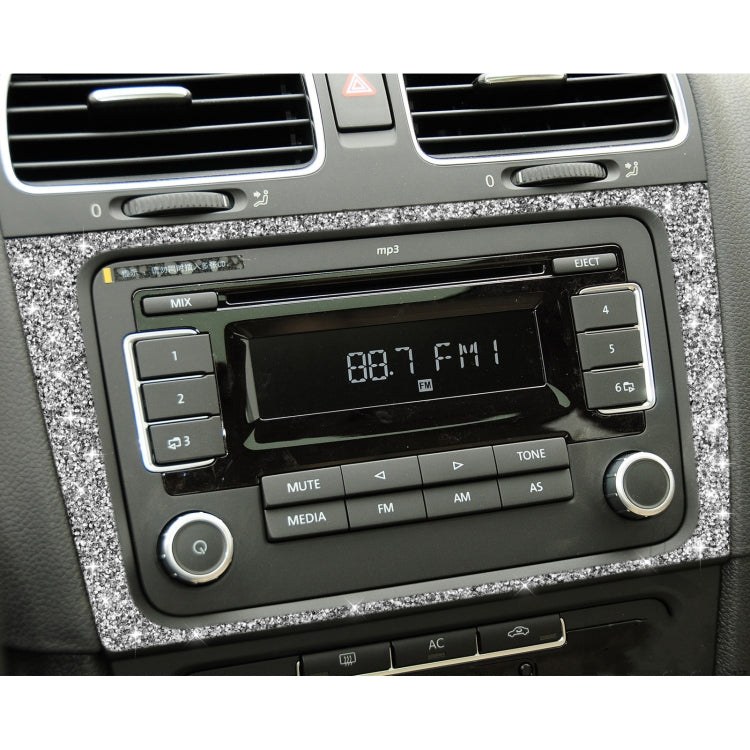 Car CD Panel Diamond Decoration Cover Sticker for Volkswagen Golf 6 2008-2012, Left and Right Drive - Car Interior Mouldings by PMC TechLife | Online Shopping South Africa | PMC TechLife | Buy Now Pay Later Mobicred