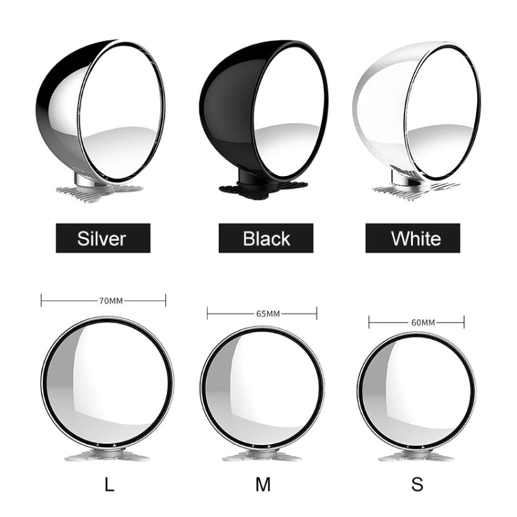 3R-043 Auxiliary Rear View Mirror Car Adjustable Blind Spot Mirror Wide Angle Auxiliary  Side Mirror, Diameter: 60mm (White) - Interior Mirrors by 3R | Online Shopping South Africa | PMC TechLife | Buy Now Pay Later Mobicred