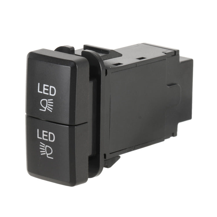 TS-201 For Toyota Car Blue-green Light Large Fog Light Dual Control Switch with Lock - Car Switches by PMC TechLife | Online Shopping South Africa | PMC TechLife