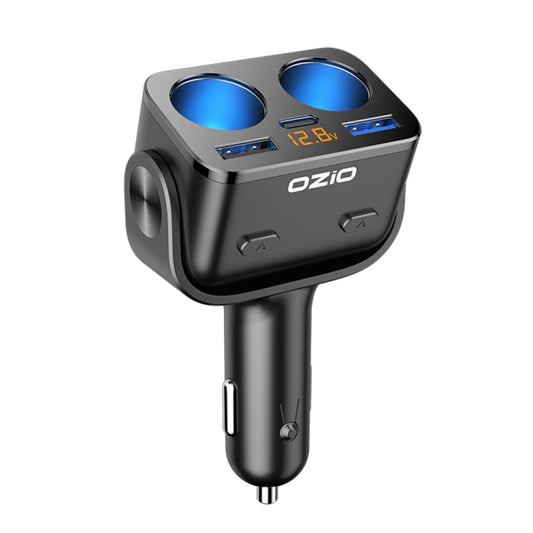 Ozio Y48TC QC3.0 + Type-C Dual Port Fast Charging Multi-function Car Charger Cigarette Lighter - Car Charger by ozio | Online Shopping South Africa | PMC Jewellery | Buy Now Pay Later Mobicred