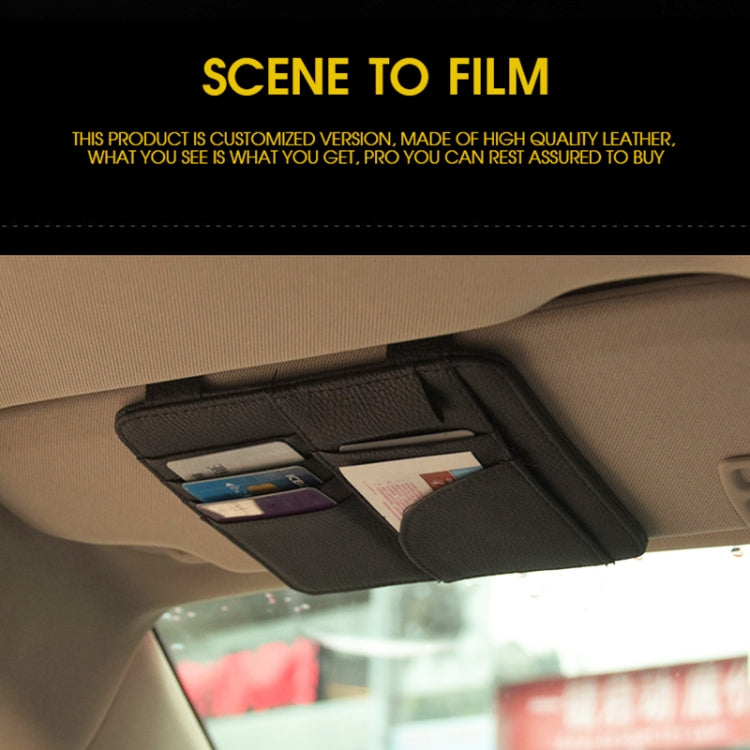 Car Multifunctional Sun Visor Card Holder Bill Storage Card Bag (Orange) - Stowing Tidying by PMC TechLife | Online Shopping South Africa | PMC TechLife | Buy Now Pay Later Mobicred