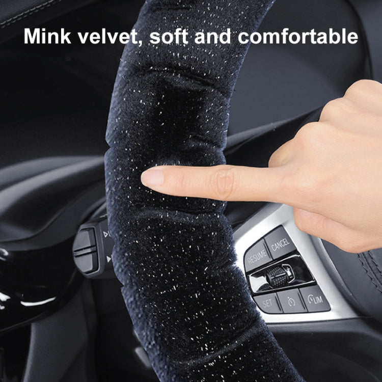 D Style Car Universal Self Heating Plush Warm Anti-skid Steering Wheel Cover, Diameter: 38cm (Grey) - Steering Wheel Accessories by PMC TechLife | Online Shopping South Africa | PMC TechLife | Buy Now Pay Later Mobicred