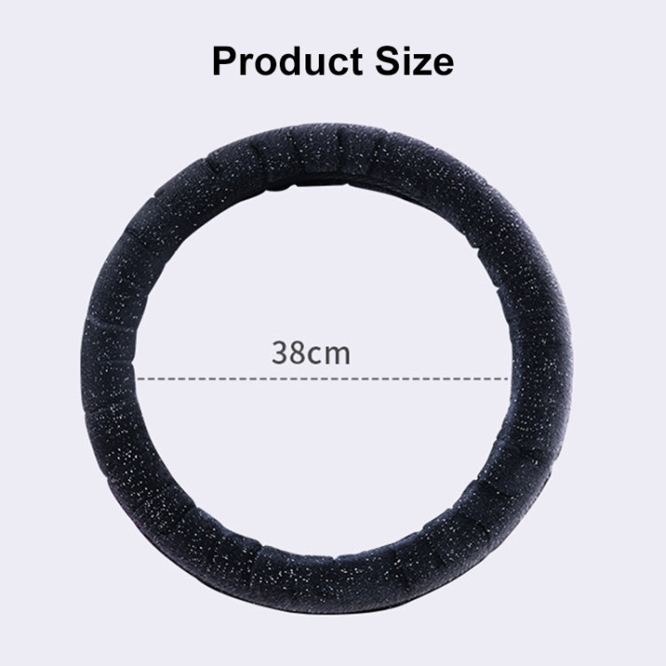 Round Style Car Universal Self Heating Plush Warm Anti-skid Steering Wheel Cover, Diameter: 38cm (Grey) - Steering Wheel Accessories by PMC TechLife | Online Shopping South Africa | PMC TechLife | Buy Now Pay Later Mobicred