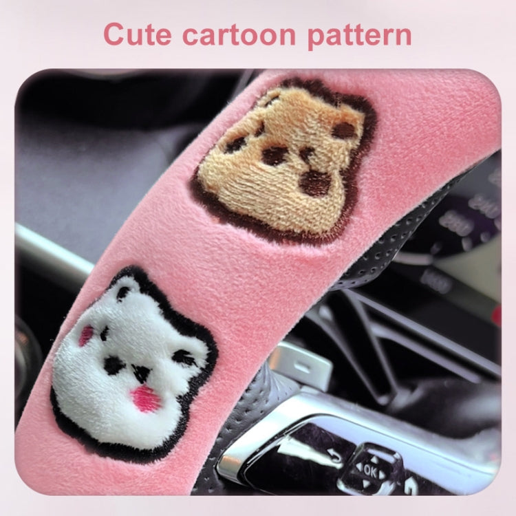 D Style Car Universal Cartoon Pattern Plush Warm Anti-skid Steering Wheel Cover, Diameter: 38cm (Grey) - Steering Wheel Accessories by PMC TechLife | Online Shopping South Africa | PMC TechLife | Buy Now Pay Later Mobicred