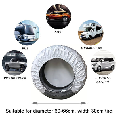 4pcs / Set Car Tire 420D Oxford Cloth Protective Cover, Diameter: 60-66cm, Width: 30cm - Window Foils & Solar Protection by PMC Jewellery | Online Shopping South Africa | PMC Jewellery | Buy Now Pay Later Mobicred